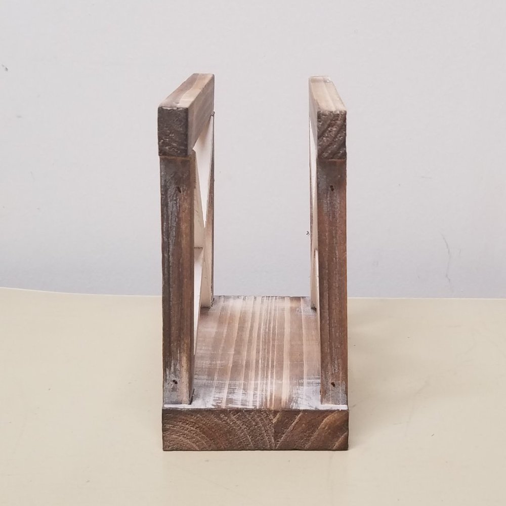 Farmhouse Barnyard Designs Rustic Wood Napkin Holder - Picture 2 of 5